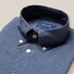 Eton Uni Flannel Button Under Shirt Dusty Blue