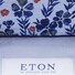 Eton Uni Floral Contrast Overhemd Licht Blauw