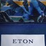 Eton Uni Floral Detail Overhemd Diep Blauw