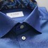 Eton Uni Floral Detail Shirt Deep Blue Melange