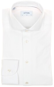 Eton Uni Four-Way Stretch Overhemd Wit
