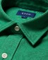 Eton Uni Heavy Denim Twill Double Breast Pocket Overshirt Green