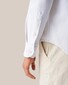 Eton Uni Heavy Denim Twill Double Breast Pocket Overshirt White