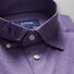 Eton Uni Jersey Button Under Overhemd Midden Blauw Melange