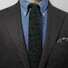 Eton Uni Knitted Silk Tie Dark Green Melange