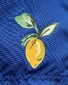 Eton Uni Lemon Pattern Detail Elasticated Waistband Swim Short Donker Blauw