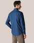Eton Uni Lightweight Denim Button Down Shirt Mid Blue