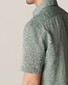Eton Uni Linen Short Sleeve Shirt Green