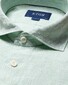 Eton Uni Linen Wide Spread Shirt Mint Green