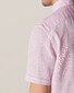 Eton Uni Linnen Korte Mouw Overhemd Licht Roze
