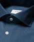Eton Uni Merino Twill Shirt Blue
