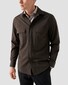 Eton Uni Merino Wool Dual Large Chest Pockets Overshirt Brown
