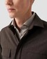 Eton Uni Merino Wool Dual Large Chest Pockets Overshirt Bruin