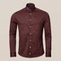 Eton Uni Pique Fine Structure Shirt Dark Burgundy