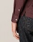 Eton Uni Pique Fine Structure Shirt Dark Burgundy