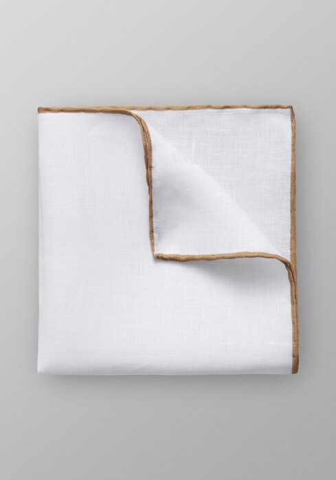 Eton Uni Pochet Pocket Square Off White-Brown