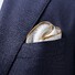 Eton Uni Pochet Pocket Square Off White-Brown