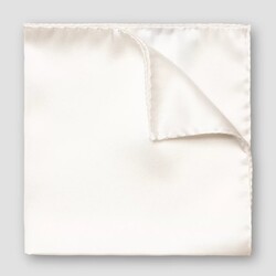 Eton Uni Pocket Square Off White