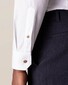 Eton Uni Poplin Fine Details Overhemd Wit