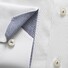 Eton Uni Poplin Micro Contrast Overhemd Wit