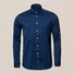 Eton Uni Satin Indigo Overhemd