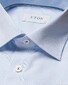 Eton Uni Signature Poplin Cutaway Collar Overhemd Licht Blauw
