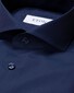 Eton Uni Signature Poplin Extreme Cutaway Shirt Navy