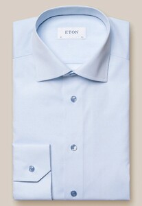 Eton Uni Signature Poplin Shirt Light Blue