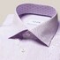 Eton Uni Signature Twill Fine Contrast Details Overhemd Licht Paars