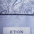 Eton Uni Signature Twill Geometric Detail Overhemd Licht Blauw