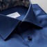 Eton Uni Signature Twill Paisley Detail Overhemd Donker Blauw Melange