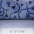 Eton Uni Signature Twill Papyrus Detail Shirt Light Blue