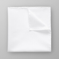 Eton Uni Signature Twill Pocket Square White