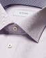 Eton Uni Signature Twill Subtle Texture Fine Floral Contrast Details Shirt Light Purple