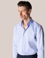 Eton Uni Signature Twill Wide Spread Collar Shirt Light Blue