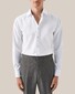 Eton Uni Subtle Contrast Fabric Overhemd Wit