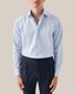 Eton Uni Subtle Contrast Fabric Shirt Light Blue