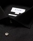 Eton Uni Super 120 Merino Wool Mother of Pearl Buttons Overhemd Zwart