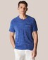 Eton Uni Terry Round Neck T-Shirt Blauw