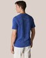 Eton Uni Terry Round Neck T-Shirt Blauw