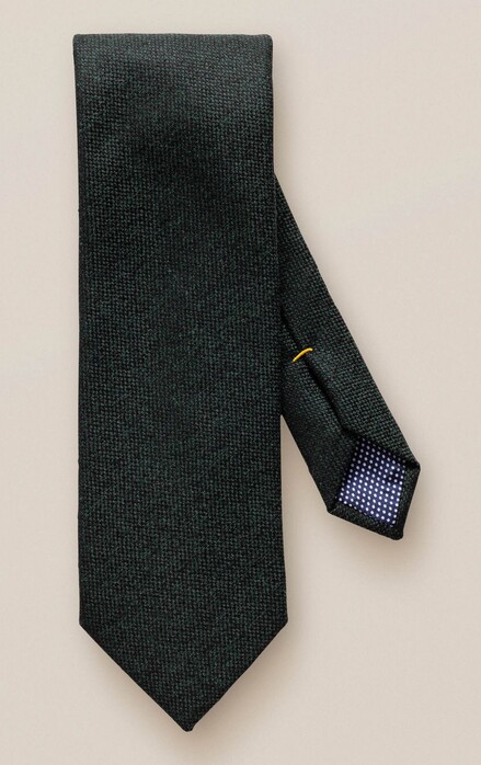 Eton Uni Textured Wool Blend Das Donker Groen