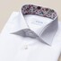 Eton Uni Twill Flower Detail Overhemd Wit