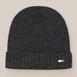 Eton Uni Wool Beanie Cap / Beanie Extra Dark Grey Melange