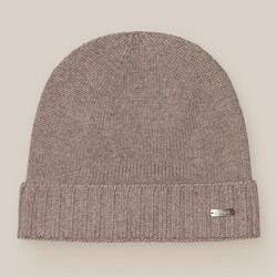 Eton Uni Wool Beanie Muts Bruin