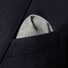Eton Uni Wool Pocket Square Greyblue