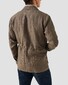 Eton Utility Inspired Multi Pocket Heavyweight Linnen Overshirt Donker Groen