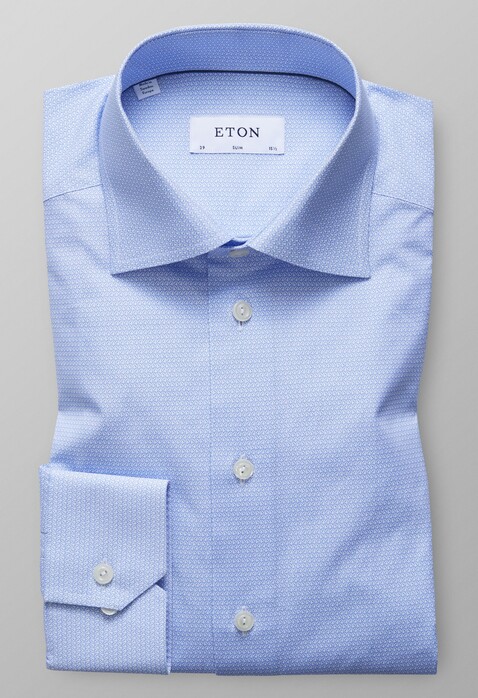 Eton Valentines Day Overhemd Pastel Blauw