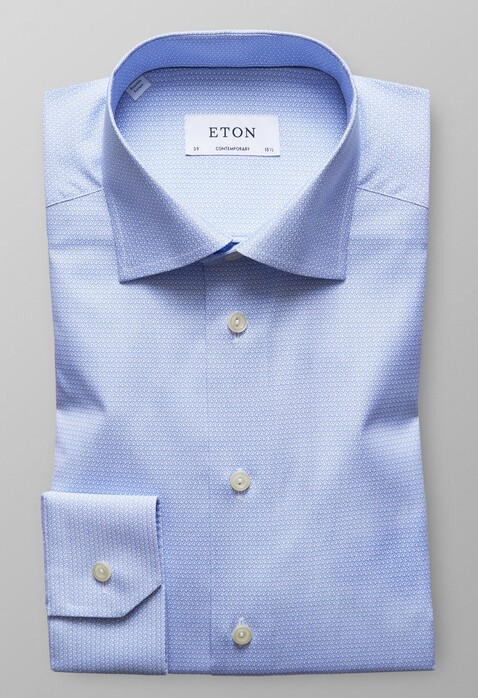 Eton Valentines Day Overhemd Pastel Blauw