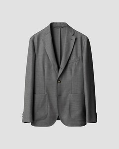 Eton Versatile Soft Wool Subtle Luxury Texture Jacket Grey