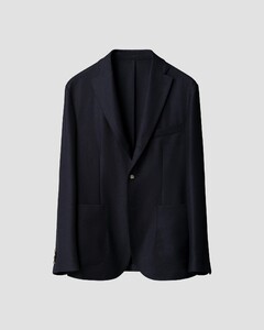 Eton Versatile Soft Wool Subtle Luxury Texture Jacket Navy